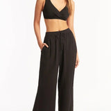SEA LEVEL - SUNSET BEACH PANTS / BLACK