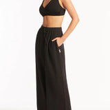 SEA LEVEL - SUNSET BEACH PANTS / BLACK