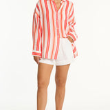 SEA LEVEL - WEST COAST BEACH SHIRT / CORAL