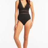 SEA LEVEL SWIMWEAR - ESSENTIALS SPLICE ONE PIECE