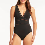 SEA LEVEL SWIMWEAR - ESSENTIALS SPLICE ONE PIECE