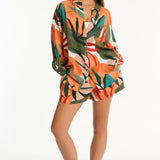 SEA LEVEL SHIRT - TROPALUXE BEACH SHIRT / KHAKI