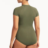 SEA LEVEL ONE PIECE - SHORT SLEEVE MULTIFIT ONE PIECE / KHAKI