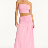 SEA LEVEL TOP - SUNSET BEACH BANDEAU TOP - PINK