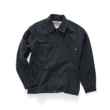 S DOUBLE JACKET - PLAID ZIP THROUGH LS SHIRT / INDIGO
