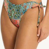 SEA LEVEL -  JAVE TIE SIDE CHEEKY PANT / CORAL