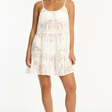SEA LEVEL - IBIZA TIE BACK SHORT SUNDRESS / WHITE