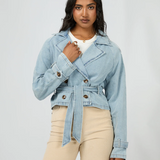 ALL ABOUT EVE COAT - RIO CROPPED TRENCH