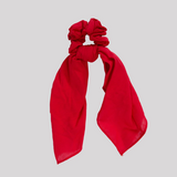 ALL ABOUT EVE SCARLET PEPPA KNOT SCRUNCHIE-RED