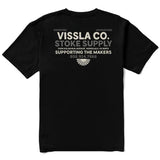 VISSLA T-SHIRT - STOKE SUPPLY / BLACK