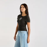 WRANGLER TEE - DAISY STAPLE RIB TEE / DARK SLATE