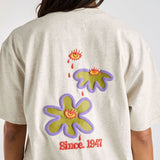 WRANGLER TEE - DAISY TEARS SLOUCH TEE / GREY MARLE