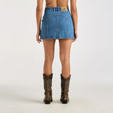 WRANGLER SKIRT - KANSAS MINI SKIRT / KENTUCKY BLUE