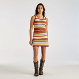 WRANGLER SKIRT - FLAT KNIT MINI SKIRT / SUNSET MULTI
