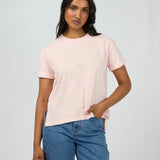 ALL ABOUT EVE TEE - AAE WASHED TEE / LIGHT PINK