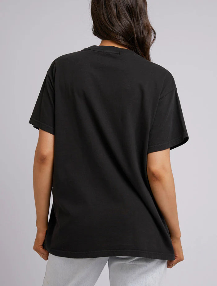 ALL ABOUT EVE TEE - BELLE OVERSIZED TEE / WASHED BLACK