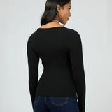 ALL ABOUT EVE L/S TEE - ICON SCOOP NECK