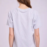 ALL ABOUT EVE BONDI BOX TEE-SNOW MARLE