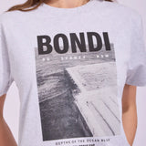 ALL ABOUT EVE BONDI BOX TEE-SNOW MARLE