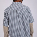 WRANGLER S/S SHIRT - BOXCAR SHIRT / CONCRETE SKY