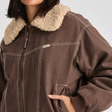WRANGLER - CARRIE BOMBER JACKET - JACKET BROWN