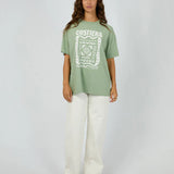 ALL ABOUT EVE TEE - COSTIERA RELAXED  / SAGE