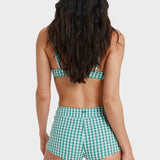 ROXY BIKINI PANT-KIAWE SHORTY/DEEP GRASS GREEN