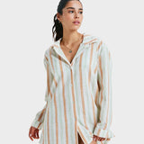 ROXY COVER UP -NEW BLUE RIPTIDE/STRIPE