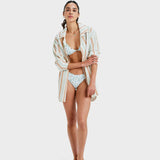 ROXY COVER UP -NEW BLUE RIPTIDE/STRIPE