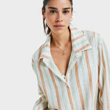 ROXY COVER UP -NEW BLUE RIPTIDE/STRIPE