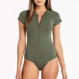 SEA LEVEL ONE PIECE - SHORT SLEEVE MULTIFIT ONE PIECE / KHAKI