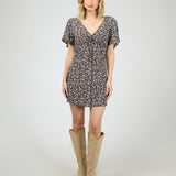 ALL ABOUT EVE DRESS - CARRIE MINI DRESS / PRINT