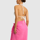 SEA LEAVEL - SUNSET FRAYED SARONG CANDY