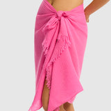 SEA LEAVEL - SUNSET FRAYED SARONG CANDY