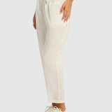 SEA LEVEL - LINEN BEACHCOMBER PANT / WHITE