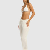SEA LEVEL - LINEN BEACHCOMBER PANT / WHITE