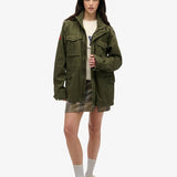 SUPERDRY - ATHLETICS ESSENTIAL GRAPGIC LS TOP / DESERT BONE OFF WHITE