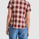 WRANGLER SHIRT - 90s SlIM SHIRT / BERRY CHECK