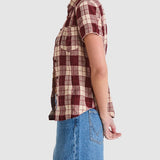 WRANGLER SHIRT - 90s SlIM SHIRT / BERRY CHECK