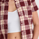 WRANGLER SHIRT - 90s SlIM SHIRT / BERRY CHECK