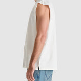 WRANGLER - BADGE BOX CAR MUSCLE TEE - VINTAGE WHITE