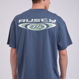 RUSTY TEE-IRIE EYE SHORT SLEEVE/CHINA BLUE