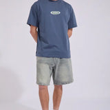 RUSTY TEE-IRIE EYE SHORT SLEEVE/CHINA BLUE