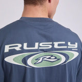 RUSTY TEE-IRIE EYE SHORT SLEEVE/CHINA BLUE
