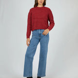 JORDANA KNIT SCARLET ALL ABOUT EVE