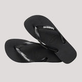 HAVAIANAS JANDALS - LOGO FILETE / BLACK/GLACIER WHITE