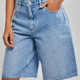 LEE SHORTS - LOW SLOUCH CROTCH JORT / CRYSTAL BLUE