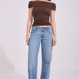 ALL ABOUT EVE - MADDIE KNIT TOP / BROWN