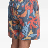 HURLEY VOLLEY - BEACH FLOW BOARDSHORT / TOTAL ECLIPSE