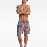 HURLEY VOLLEY - BEACH FLOW BOARDSHORT / TOTAL ECLIPSE